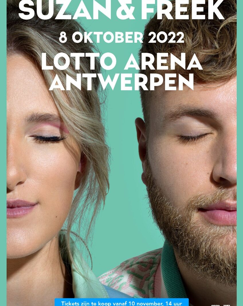 Succesvol Nederlands popduo Suzan & Freek speelt in de Lotto Arena op 8 oktober 2022