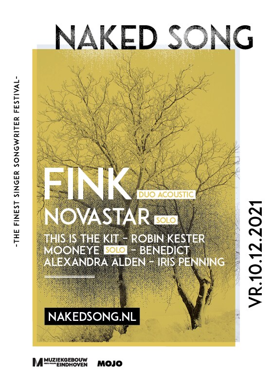 Fink en Novastar op Naked Song festival in Muziekgebouw Eindhoven op 10 december