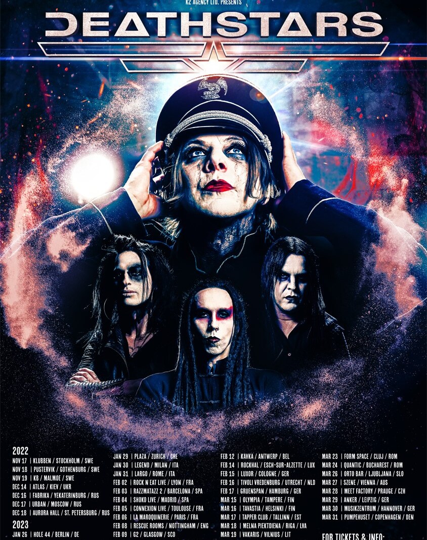 Deathstars postpone their European Tour to late 2022 and early 2023