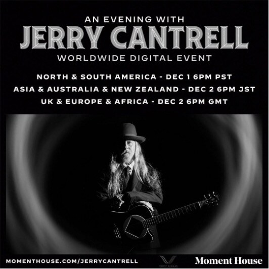Jerry Cantrell announces global livestream event
