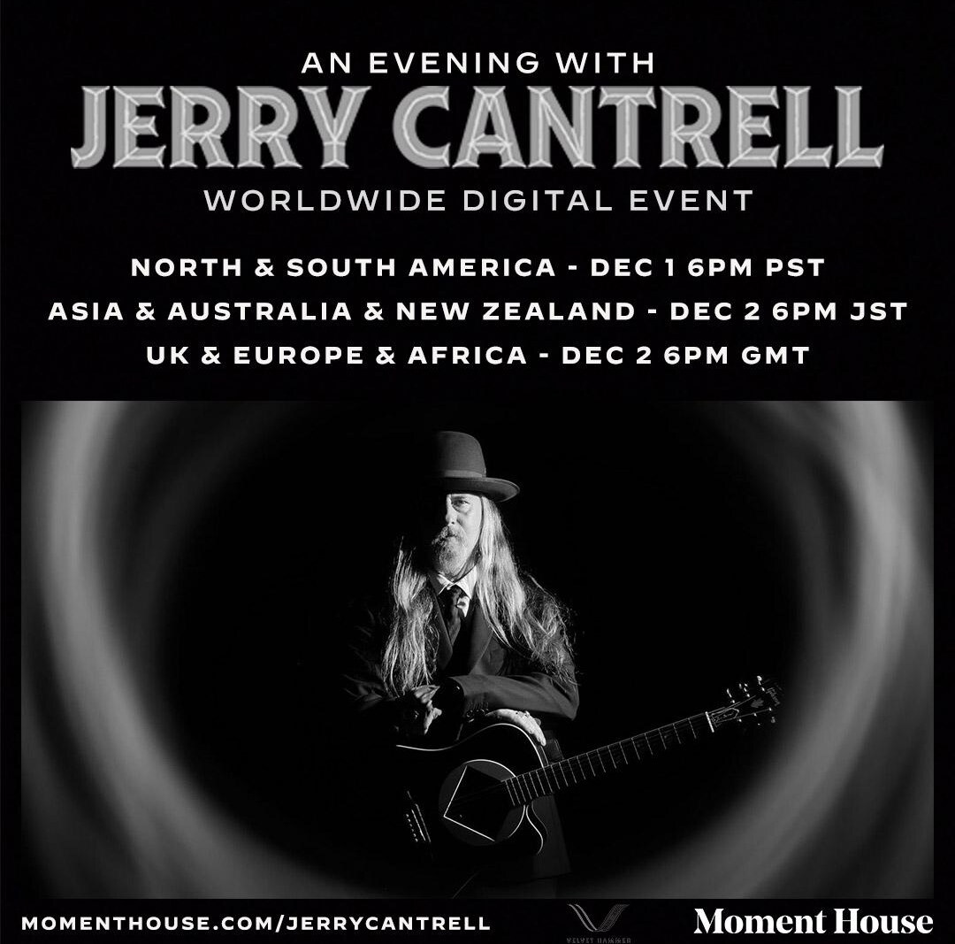 Jerry Cantrell Of Alice In Chains - Livestream Event for Europe Tomorrow Evening!