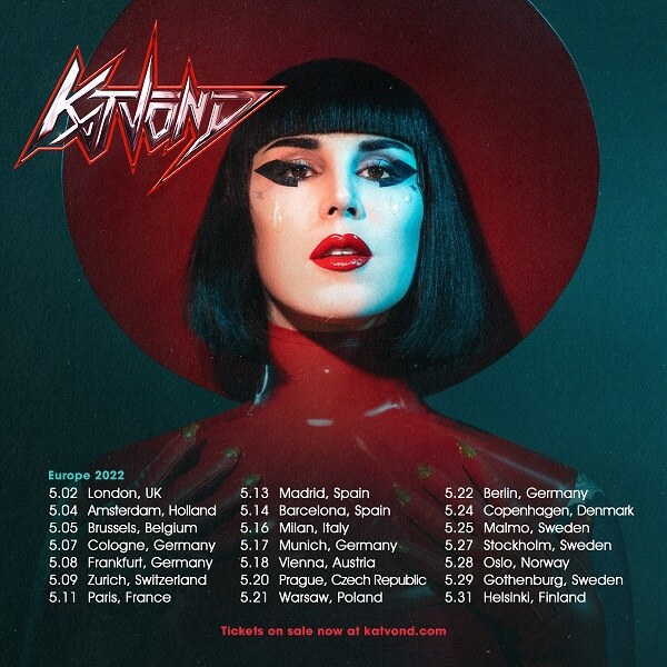 Kat Von D Announces European Tour In 2022 - Tickets On Sale Now