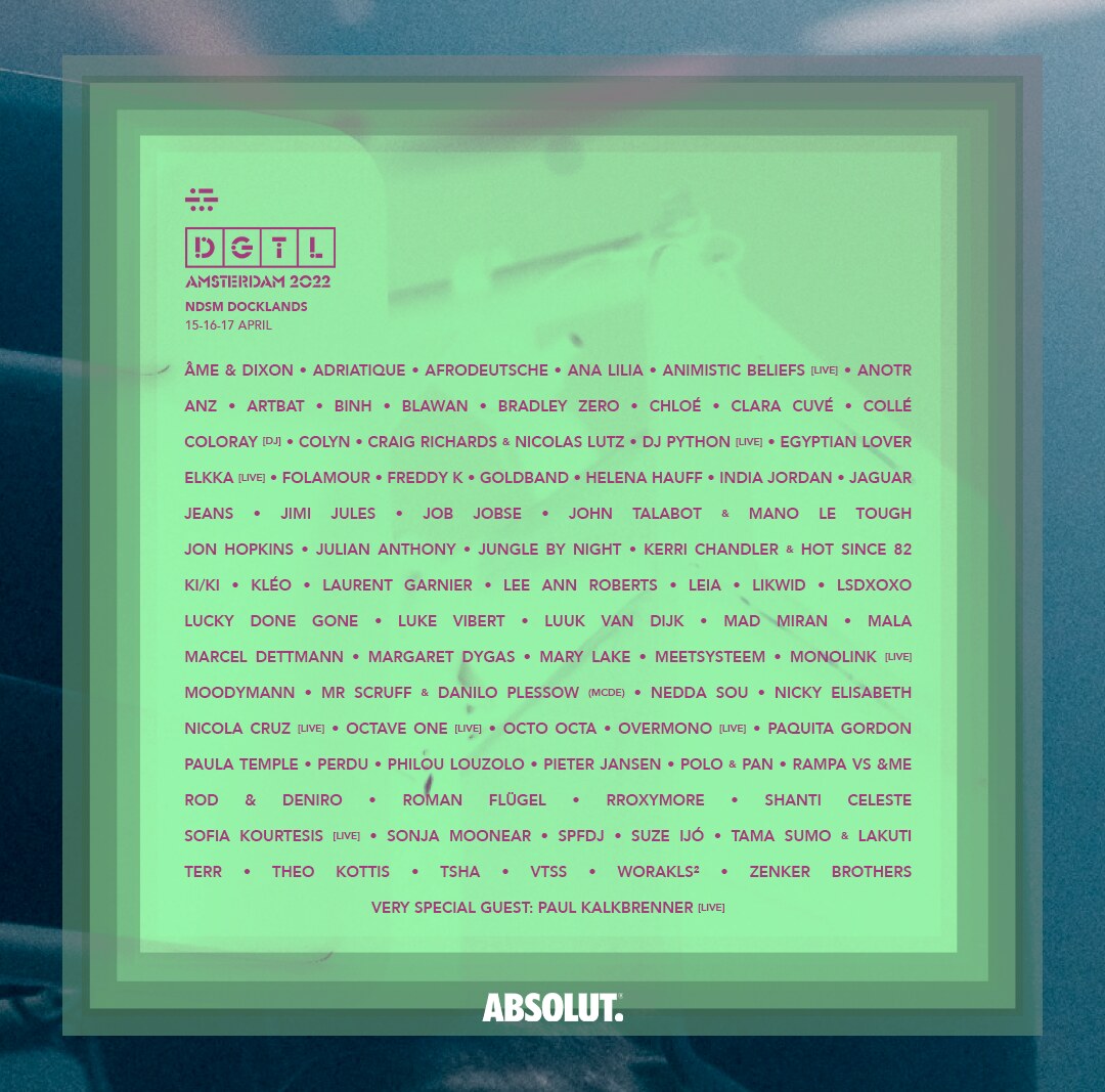  DGTL announce Full Line up 2022