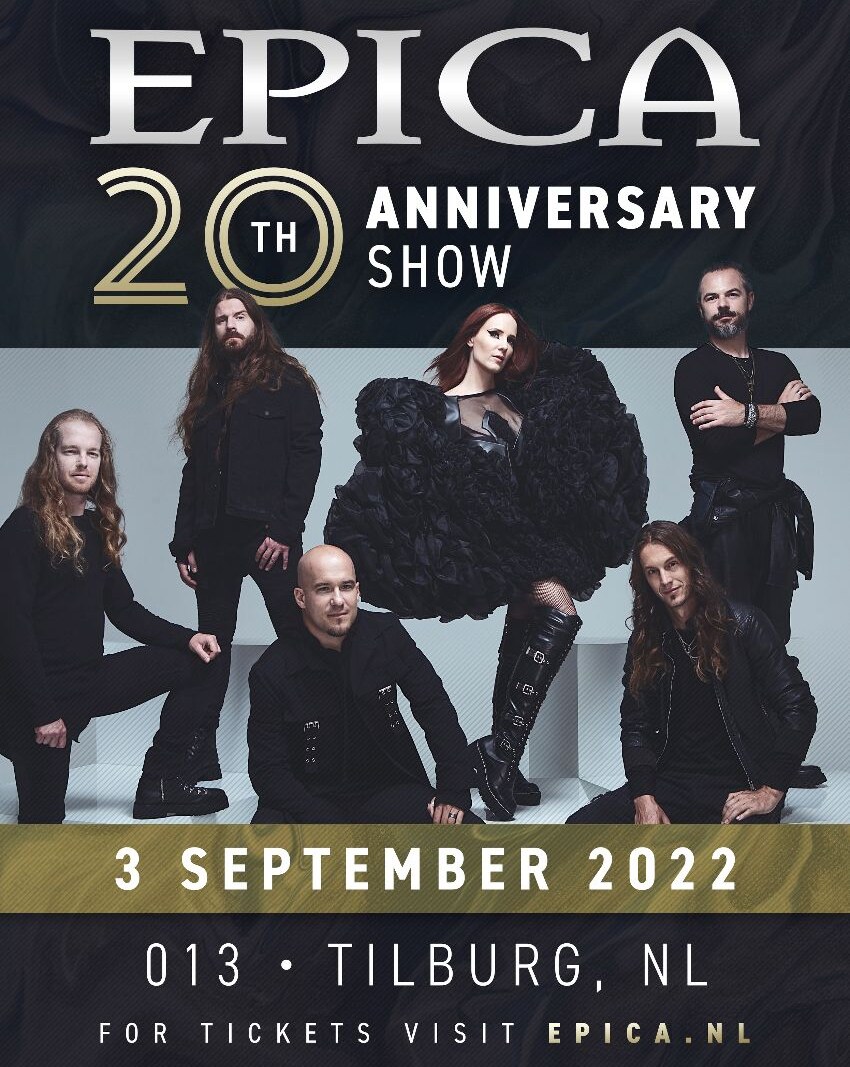 Epica to celebrate 20th anniversary as a band with re-release of first three albums, the launch of The Epica Universe and anniversary show