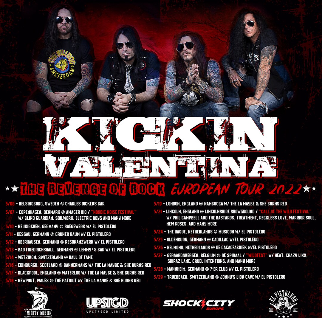 Kickin Valentina The Revenge Of Rock European Tour will happen in May