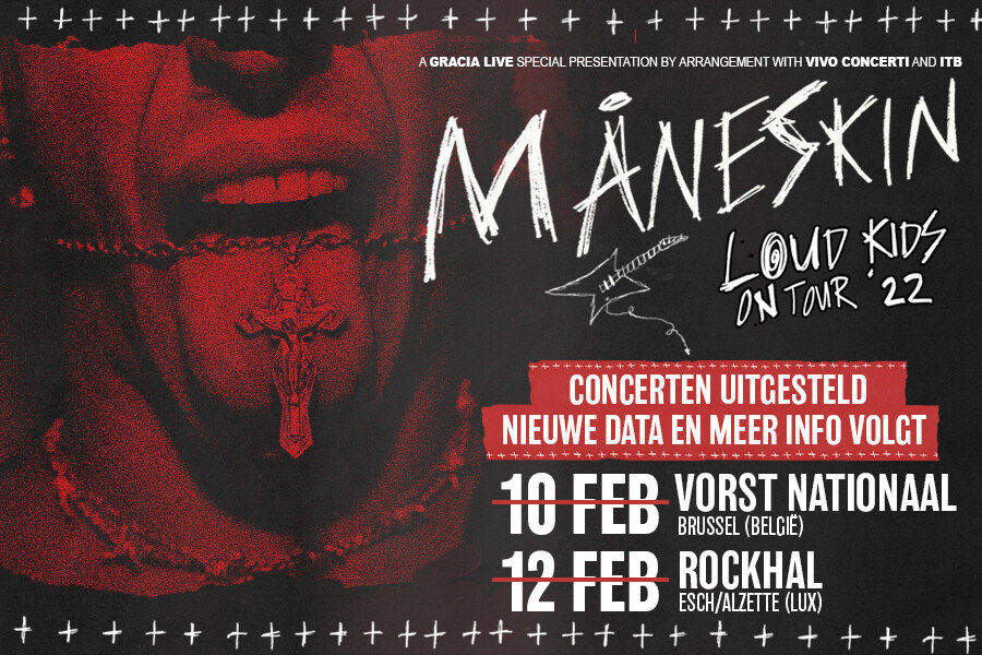 Concert Måneskin in Vorst Nationaal uitgesteld