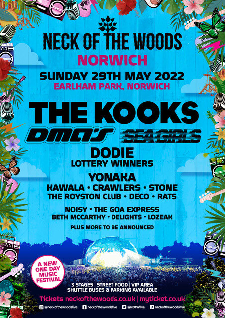 Neck Of The Woods - A New Festival for 2022 Announces Line Up