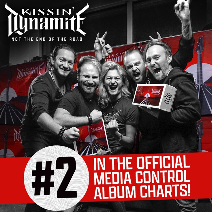 Kissin’ Dynamite Lands at #2 on the Official German Album Charts!