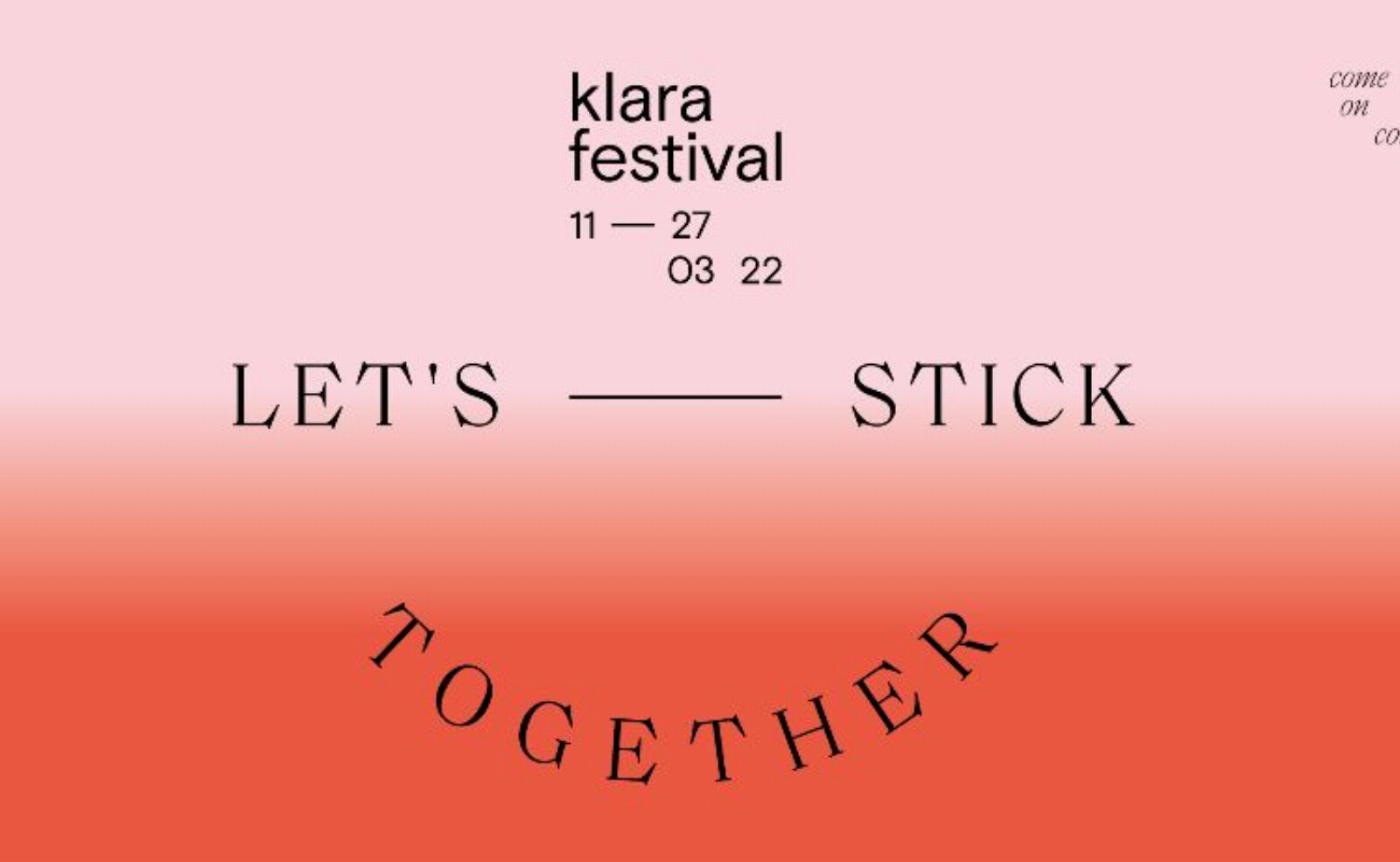 Klarafestival brengt samen van 11 tot 27 maart