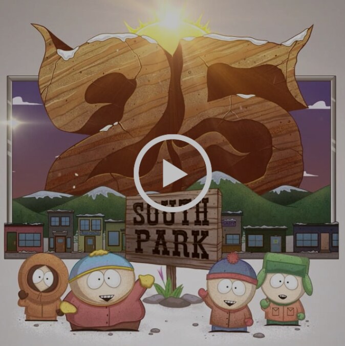 South Park bestaat 25 jaar! Het nieuwe seizoen is exclusief te zien op Comedy Central