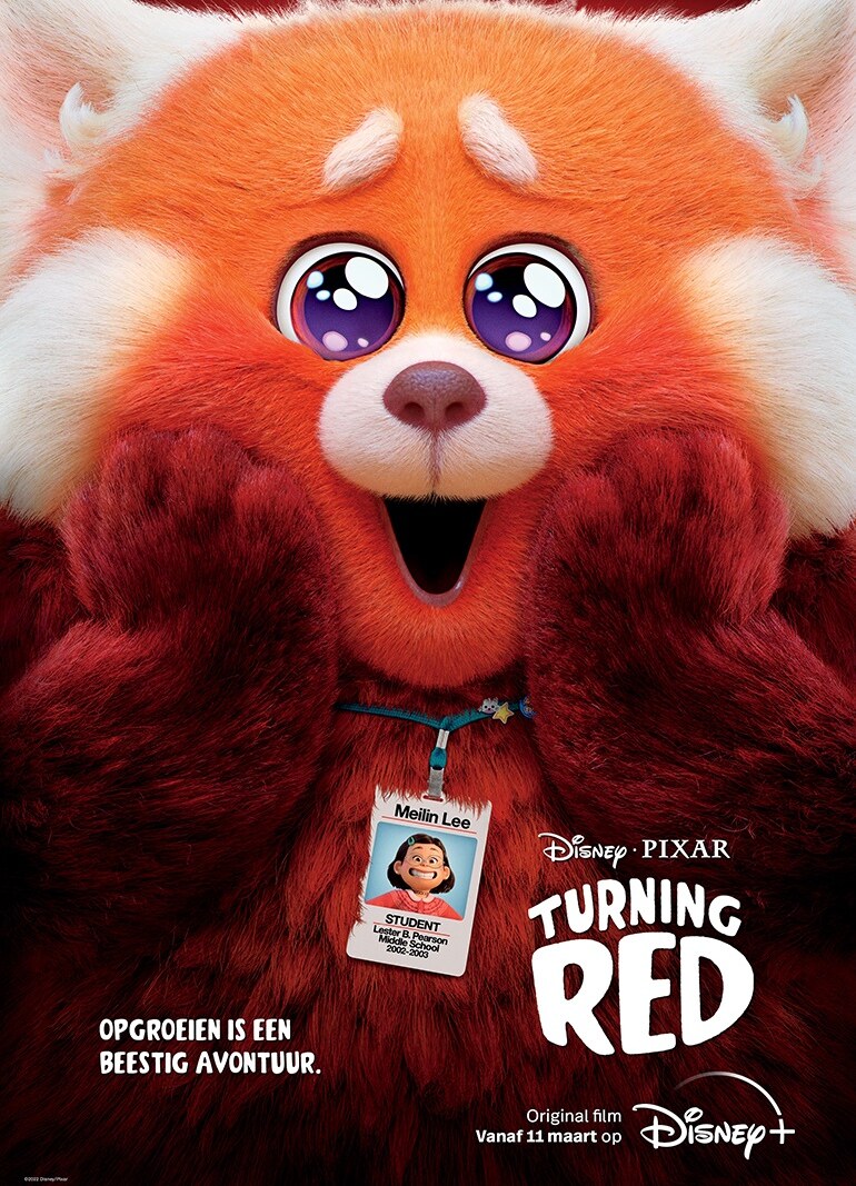 Nog minder dan 1 maand tot de nieuwe Disney en Pixarfilm 'Turning Red' naar Disney+ komt!