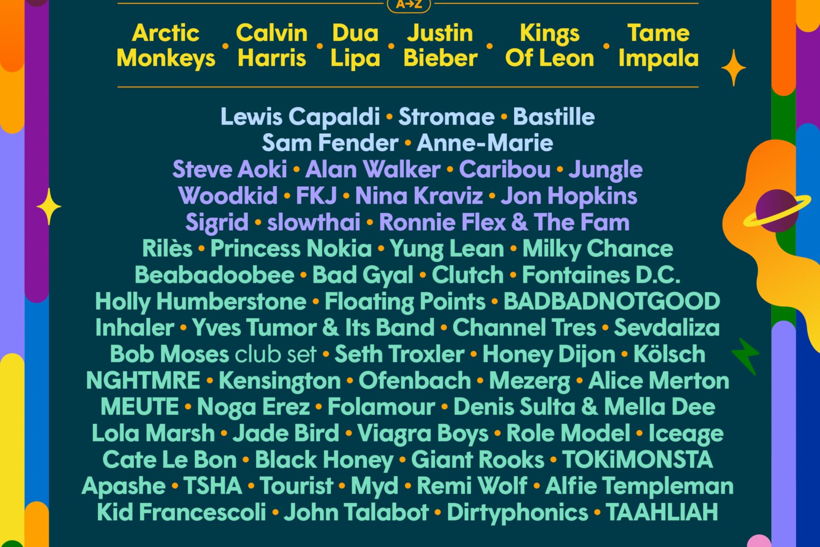 Sziget bevestigt Justin Bieber, Tame Impala, Calvin Harris en meer