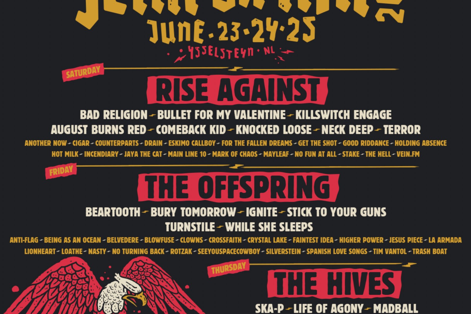 Jera On Air - Line-up wijzigingen