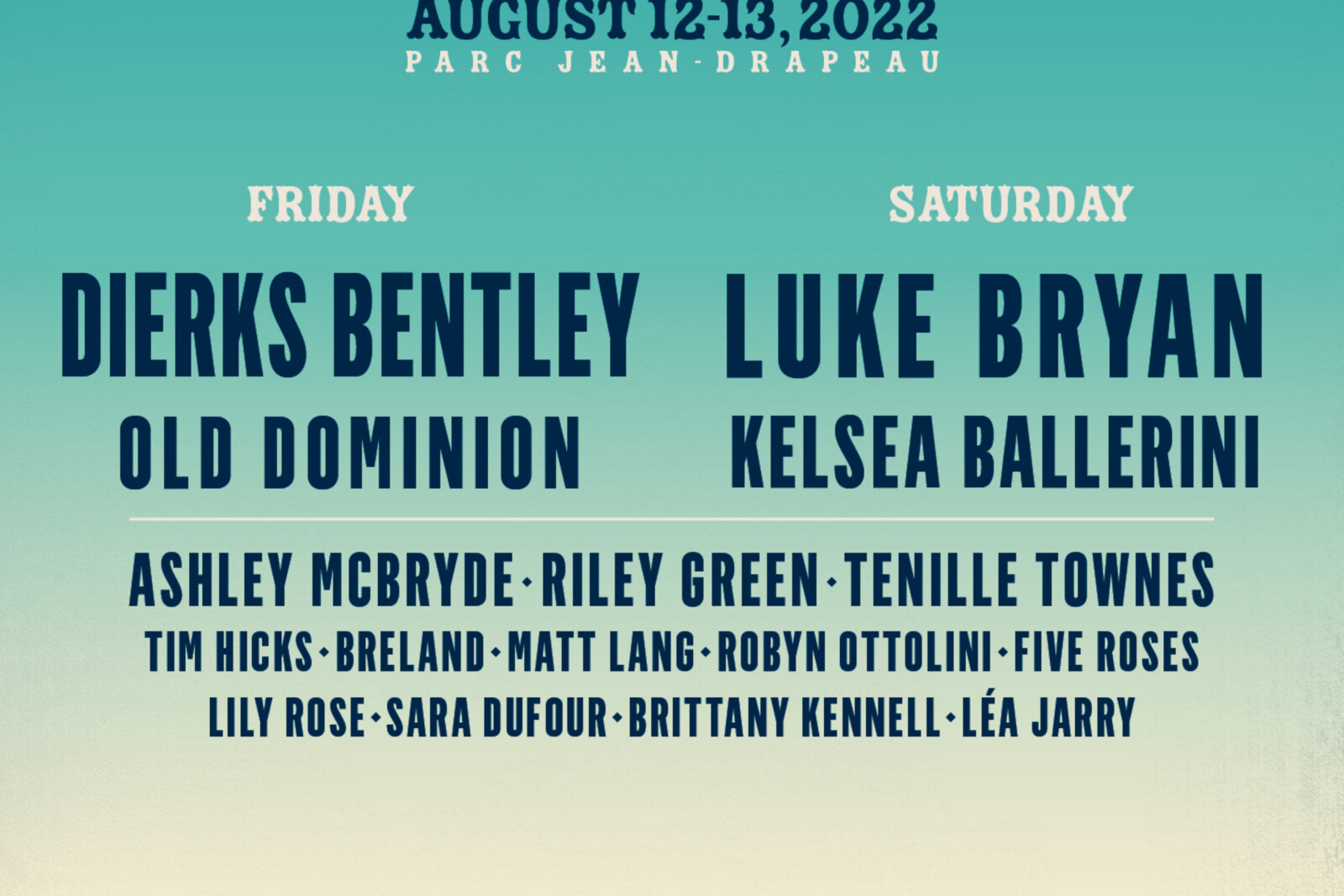 Lasso Montreal To Kickoff 1st Edition With Country Music's Luke Bryan, Dierks Bentley, Old Dominion + More