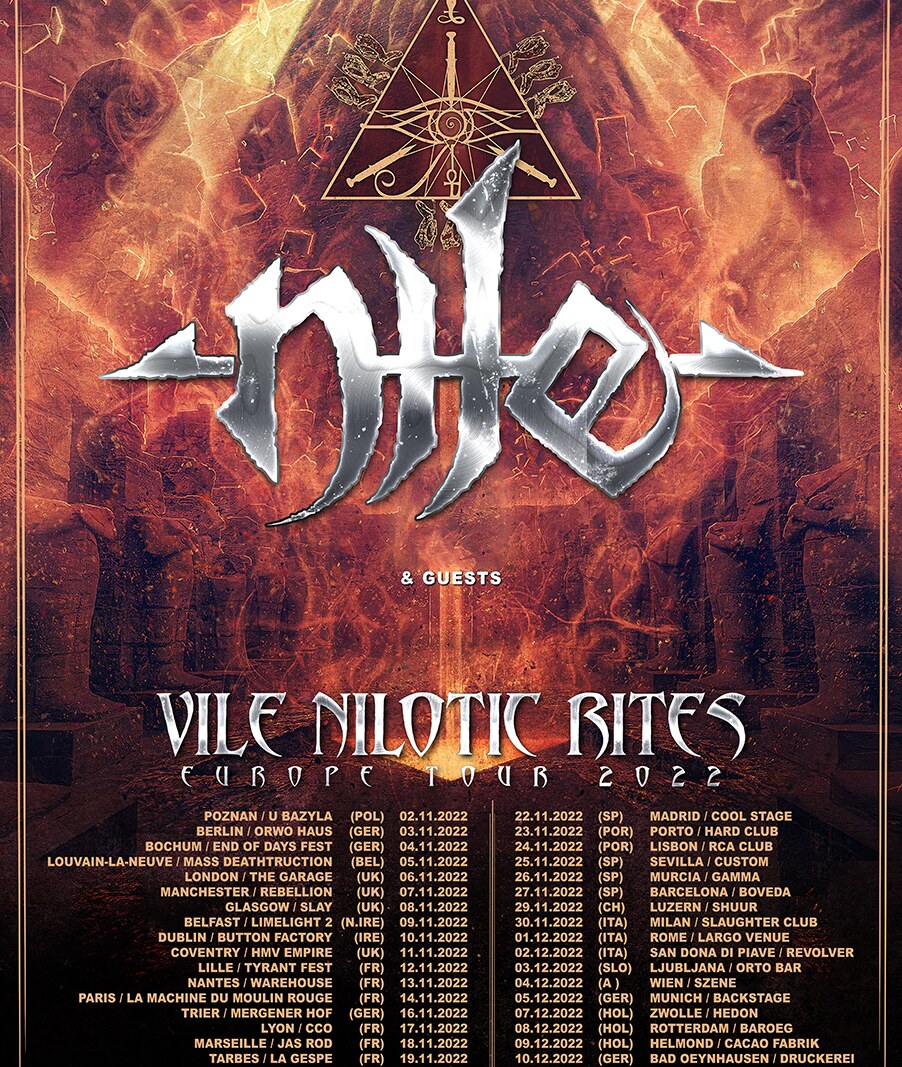 Nile Announce 2022 European  & UK Tour