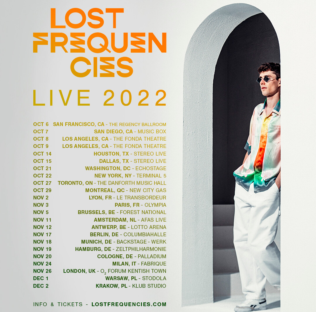 Lost Frequencies announce Live Tour 2022
