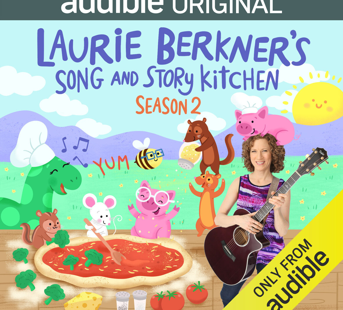 Season 2 Debut! "Laurie Berkner's Song and Story Kitchen" - starting March 17 on Audible