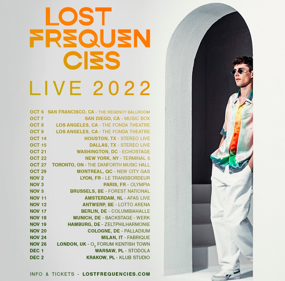 Lost Frequencies Announces Live Tour For 2022