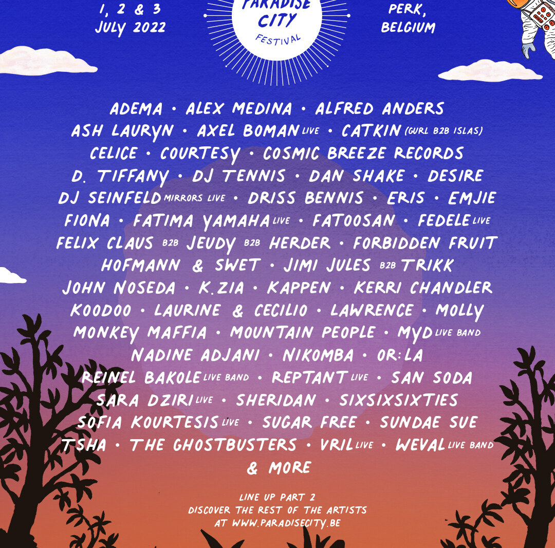  Paradise City Festival kondigt 50 nieuwe artiesten aan
