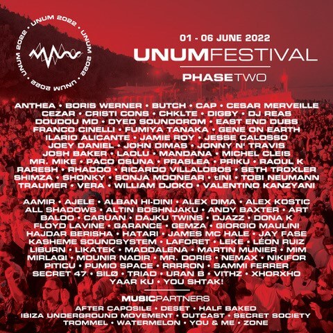 Unum announces new names to already stellar line up - including Tobi Neumann, Paco Osuna, Gene On Earth, East End Dubs