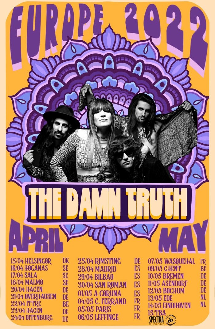 The Damn Truth announce official European tour dates - April / May!