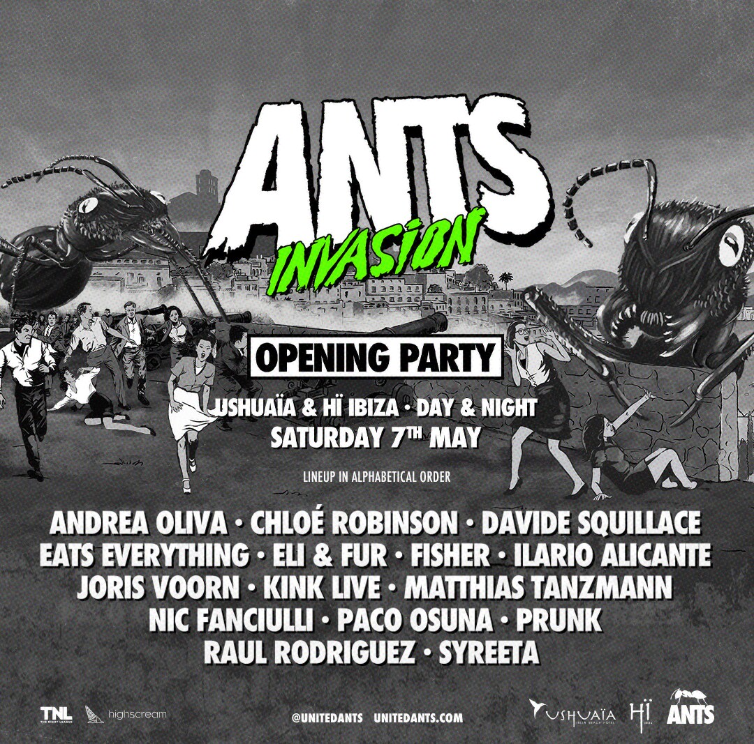 Iconic Ibiza party ANTS announces 2022 Opening Party at Ushuaïa and Hï Ibiza