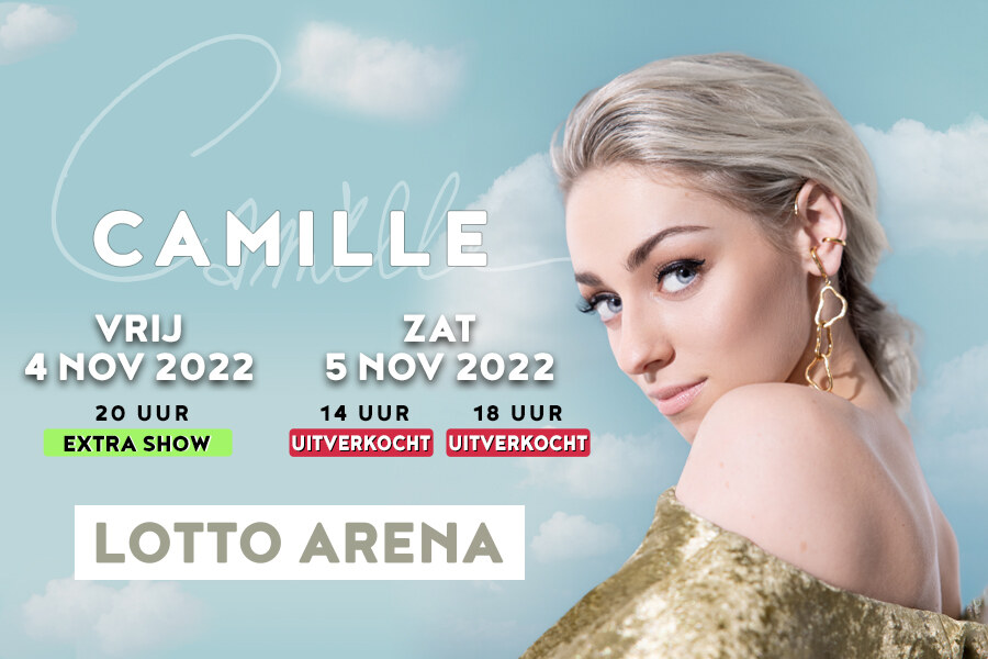 CAMILLE kondigt derde show in Lotto Arena aan!