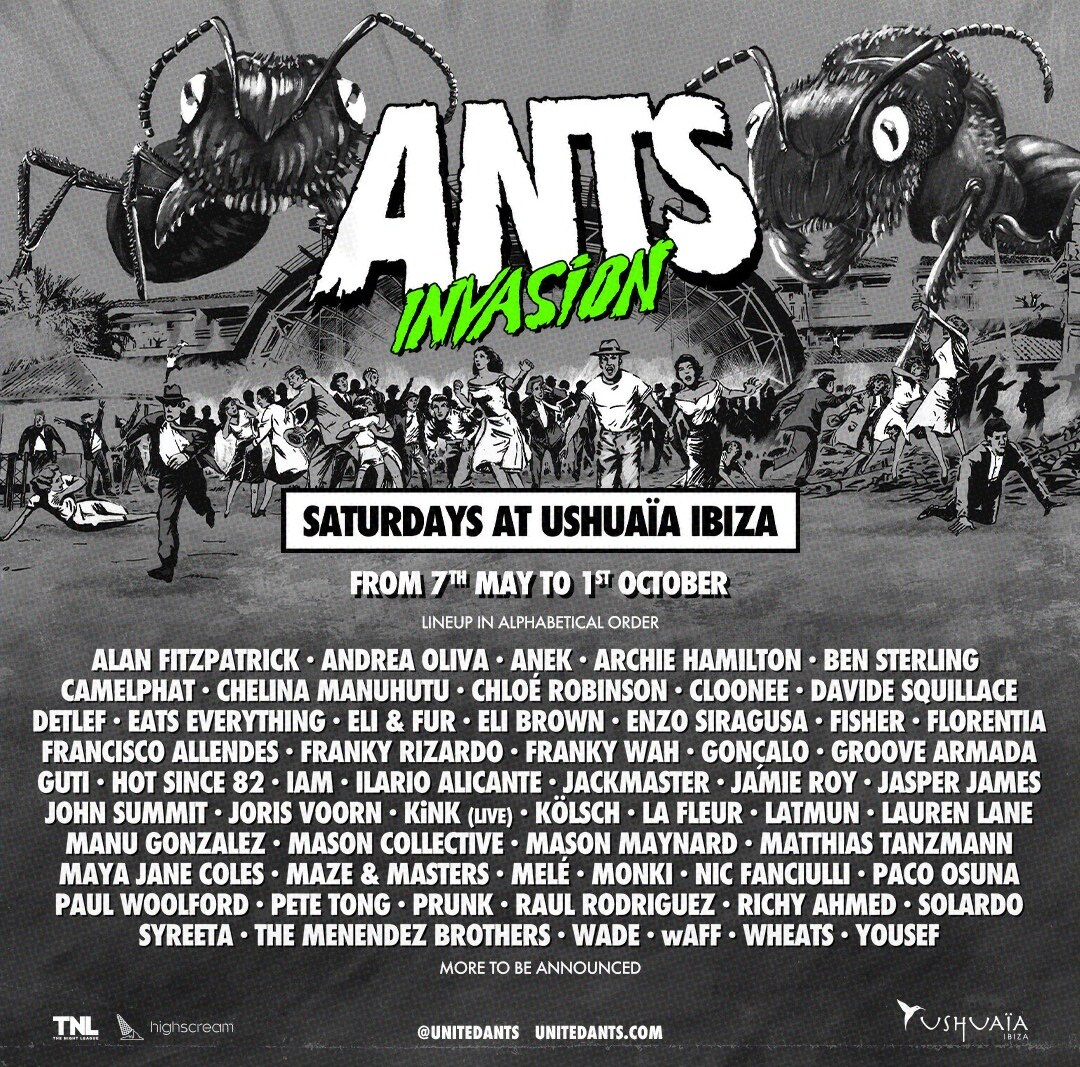 ANTS capture Saturdays at Ushuaïa Ibiza with inspired international lineups