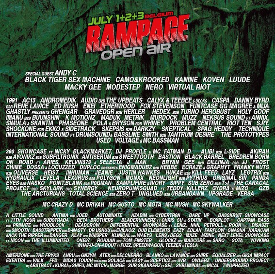 Rampage Open Air tovert Kristalpark Lommel opnieuw om tot drum-‘n-bass- & dubstep-Walhalla
