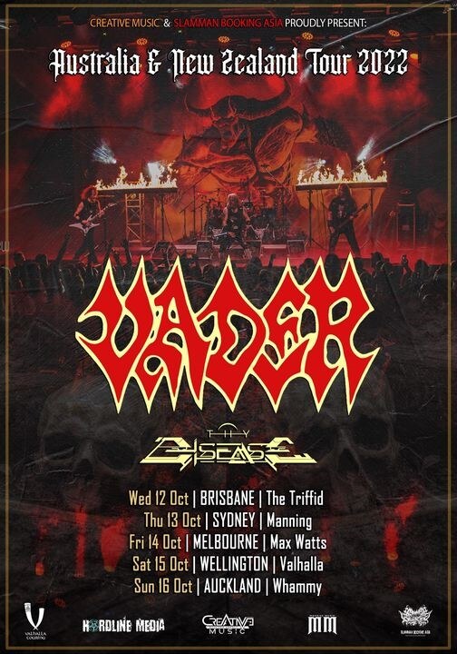 Vader Announce New Tour in Australia + New Zealand for October 2022!