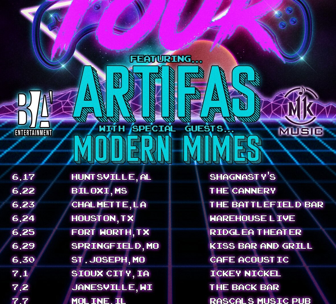 Artifas Announce THE RESUME GAME TOUR with Special Guests Modern Mimes!