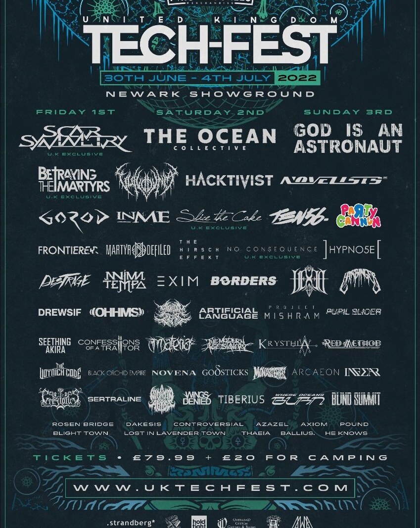 Tech-Fest announces Scar Symetry, Betraying The Martyrs + 13 more bands for 2022