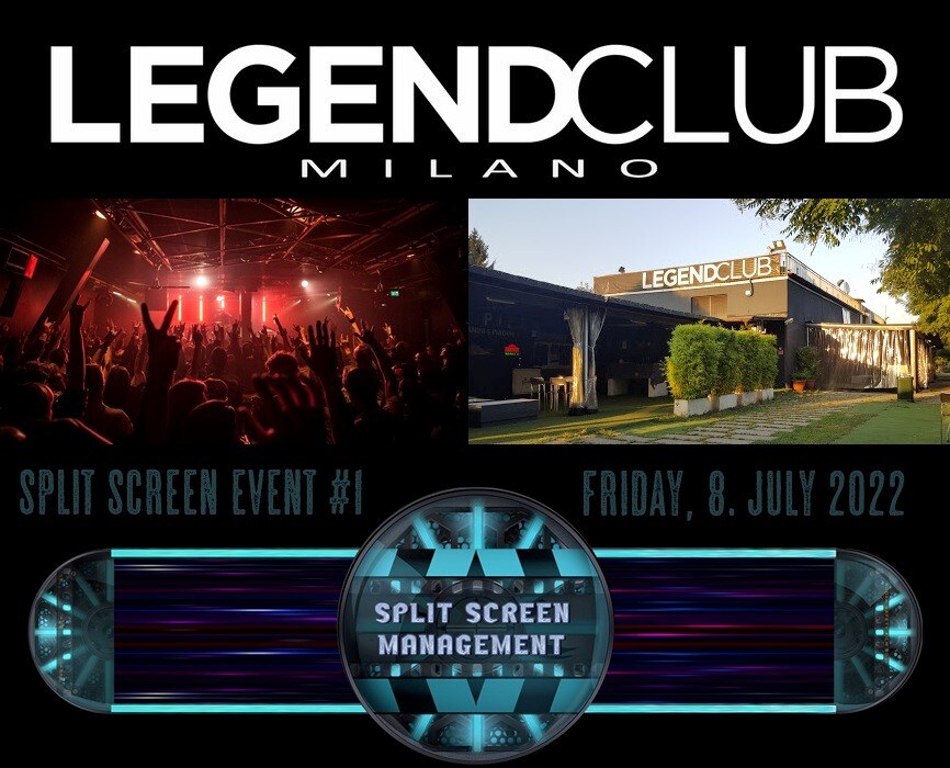 Split Screen Production Launches 'Split Screen Event', Announces Pilot Show for July 8th at Legend Club in Milan - Italy