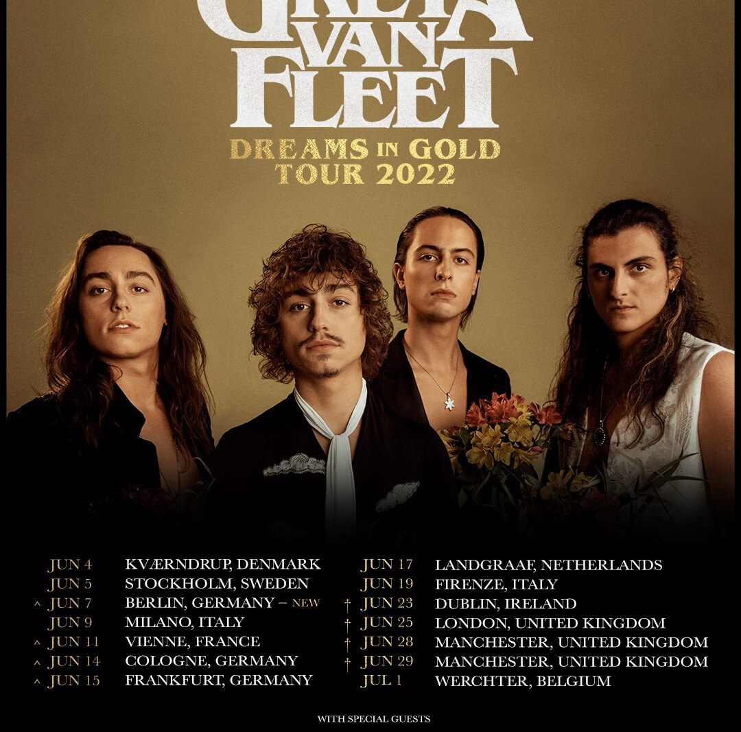 Greta Van Fleet announce The Amazons & Marcus King as Special Guests