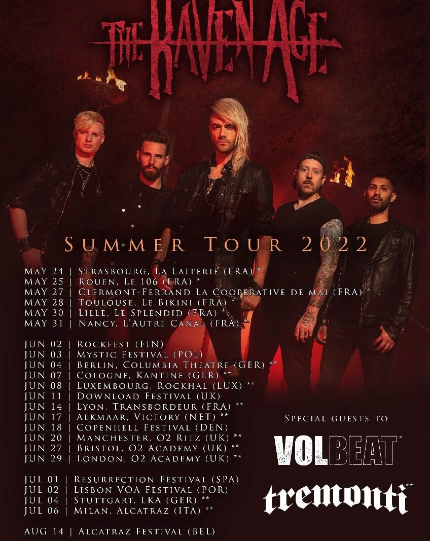 The Raven Age announce summer tour & new guitarist