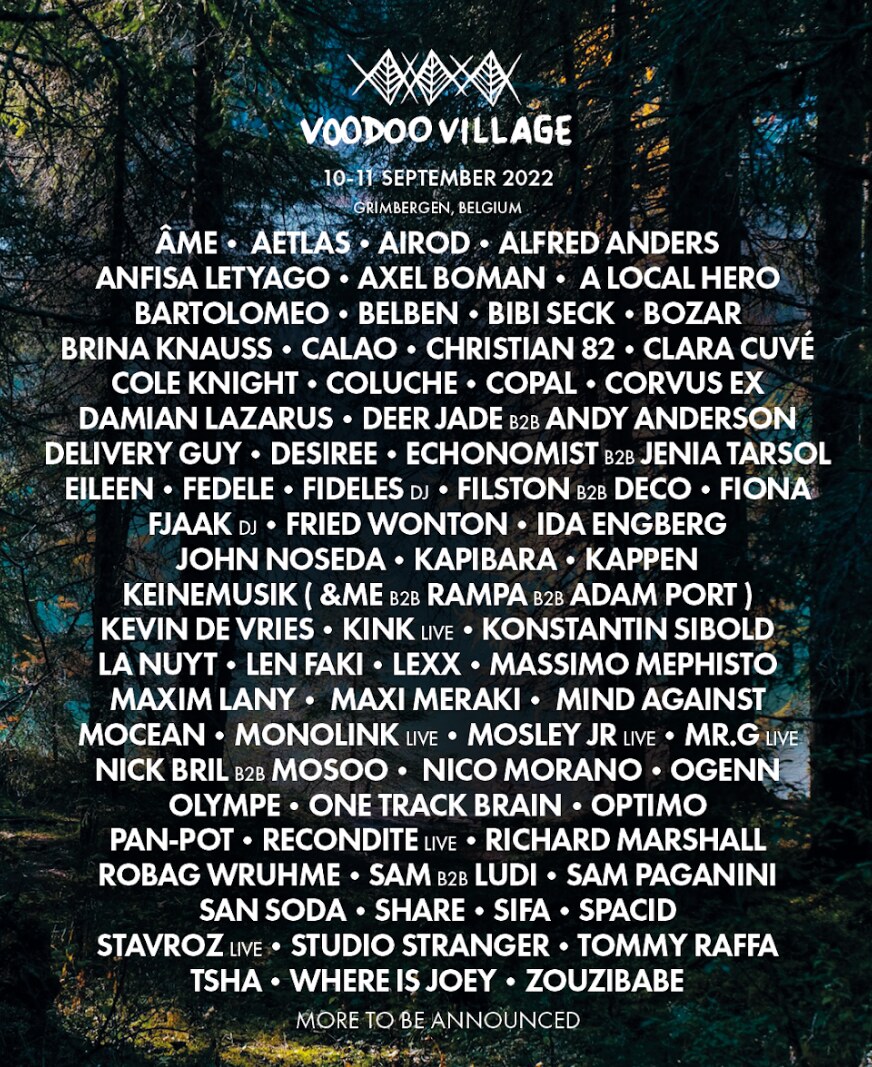 Voodoo Village 2022 lanceert 50 nieuwe namen