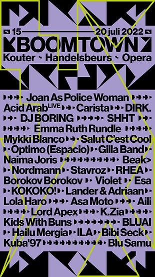 Boomtown 2022: Affiche compleet!
