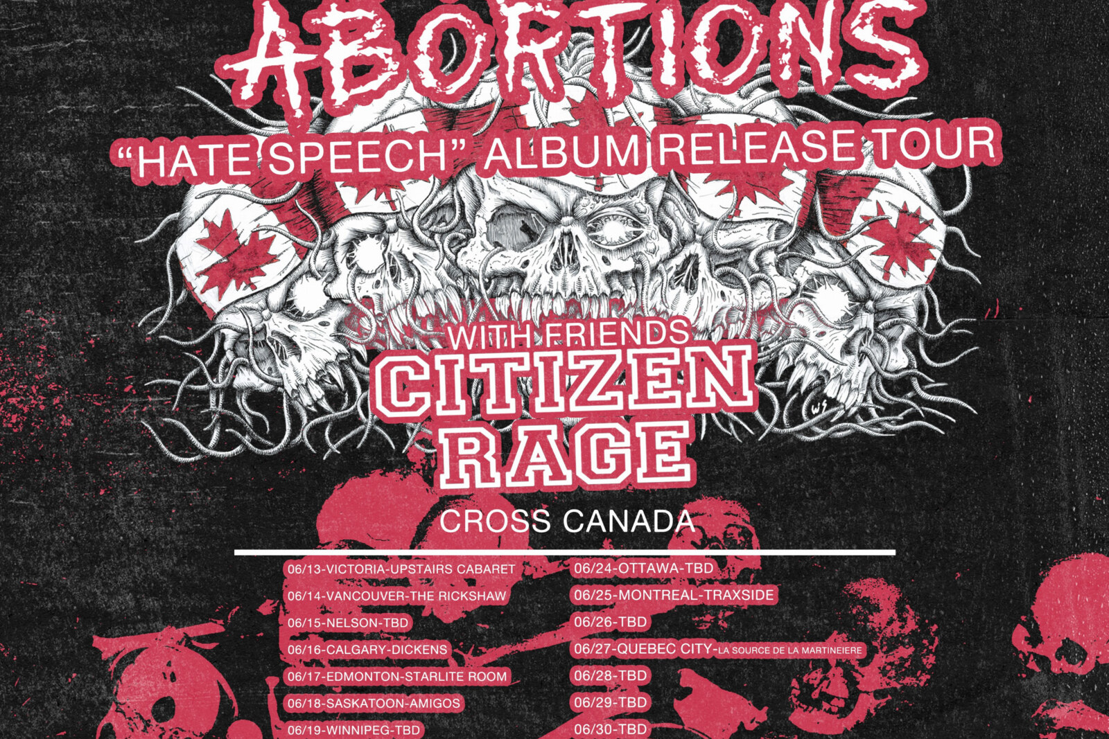 Canadian Punk Legends Dayglo Abortions Hit The Road With Citizen Rage For A Cross Canada Tour