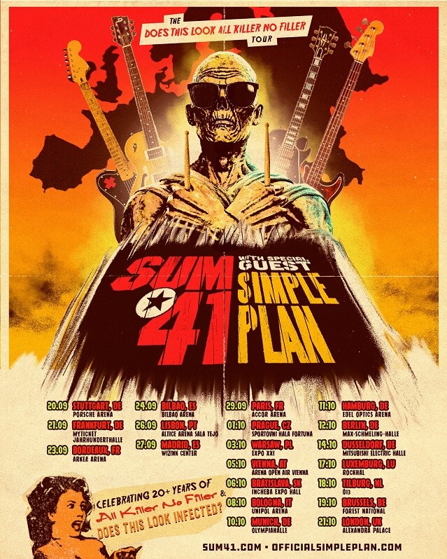 SUM 41 Announce “Does This Look All Killer No Filler” Tour With Special Guest Simple Plan