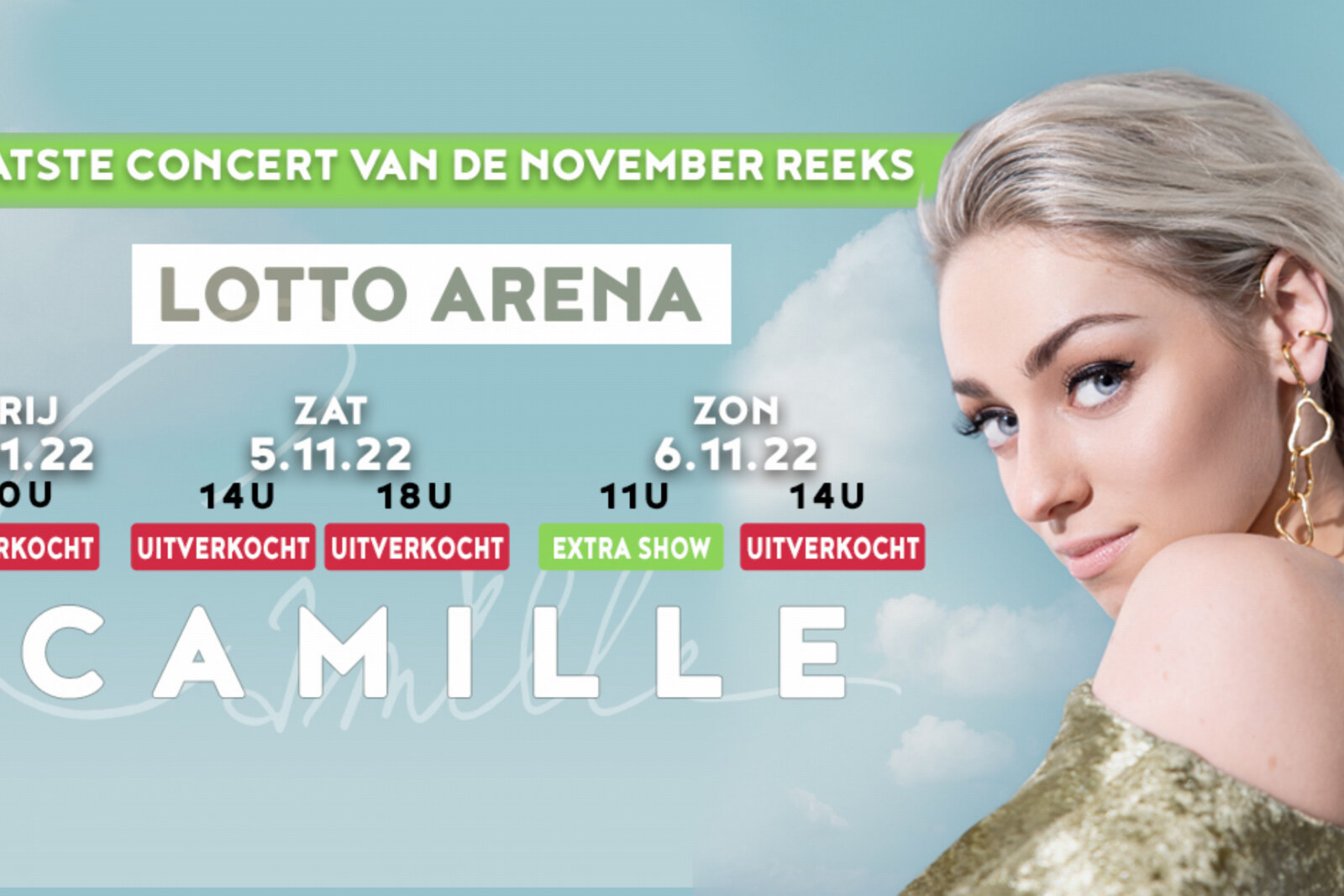 CAMILLE verkoopt vierde Lotto Arena uit!
