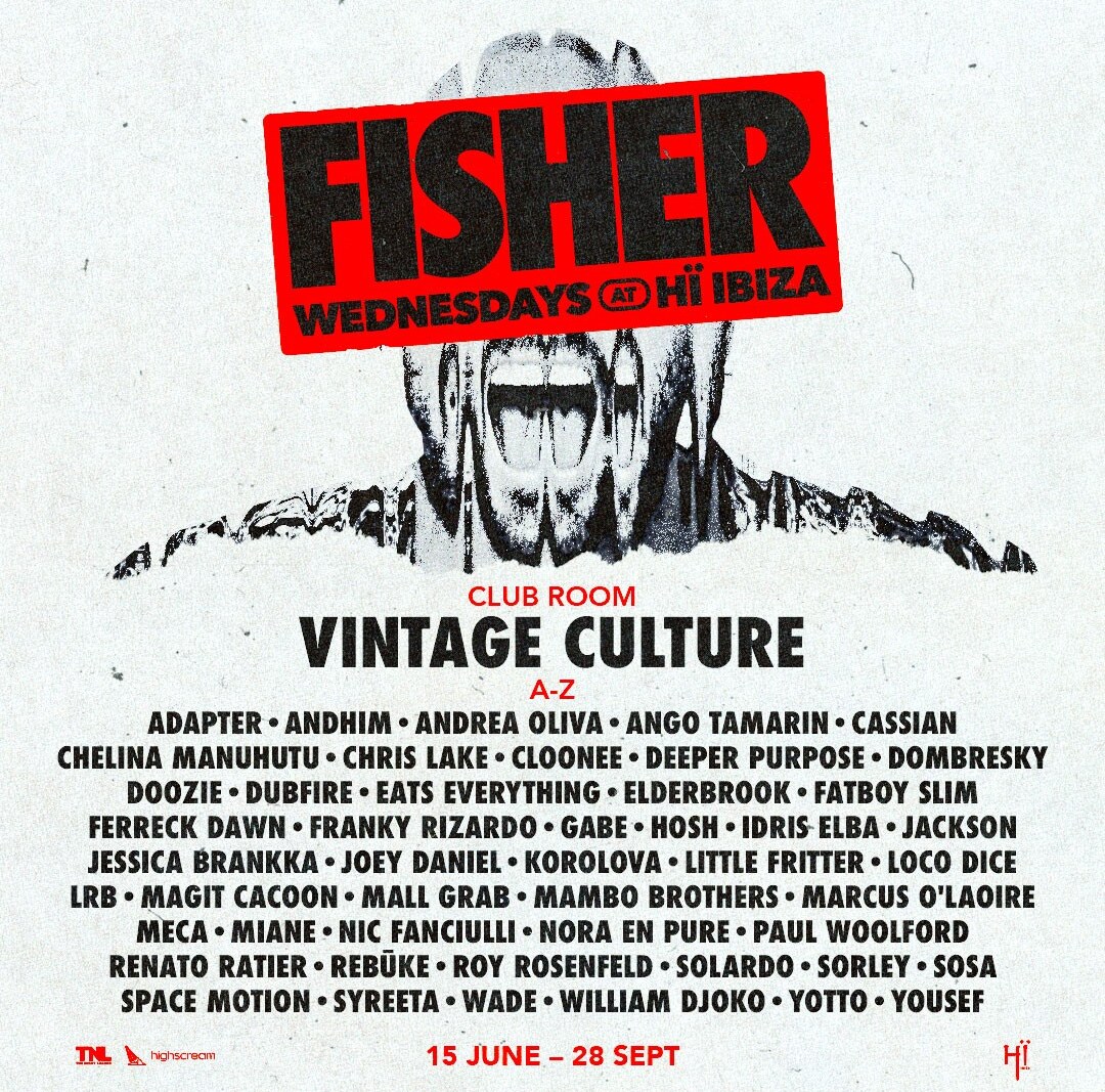 Hï Ibiza announces all the artists joining Fisher at his debut Ibiza residency
