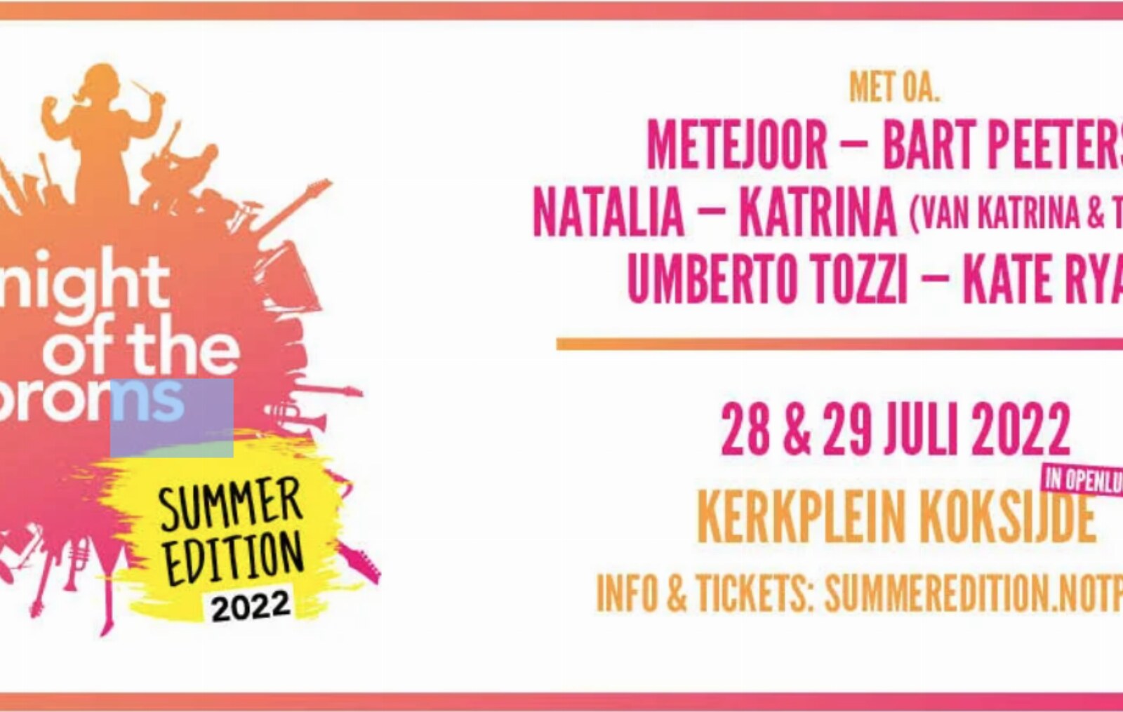 Katrina (van Katrina & The Waves) komt naar Night of the Proms in Koksijde