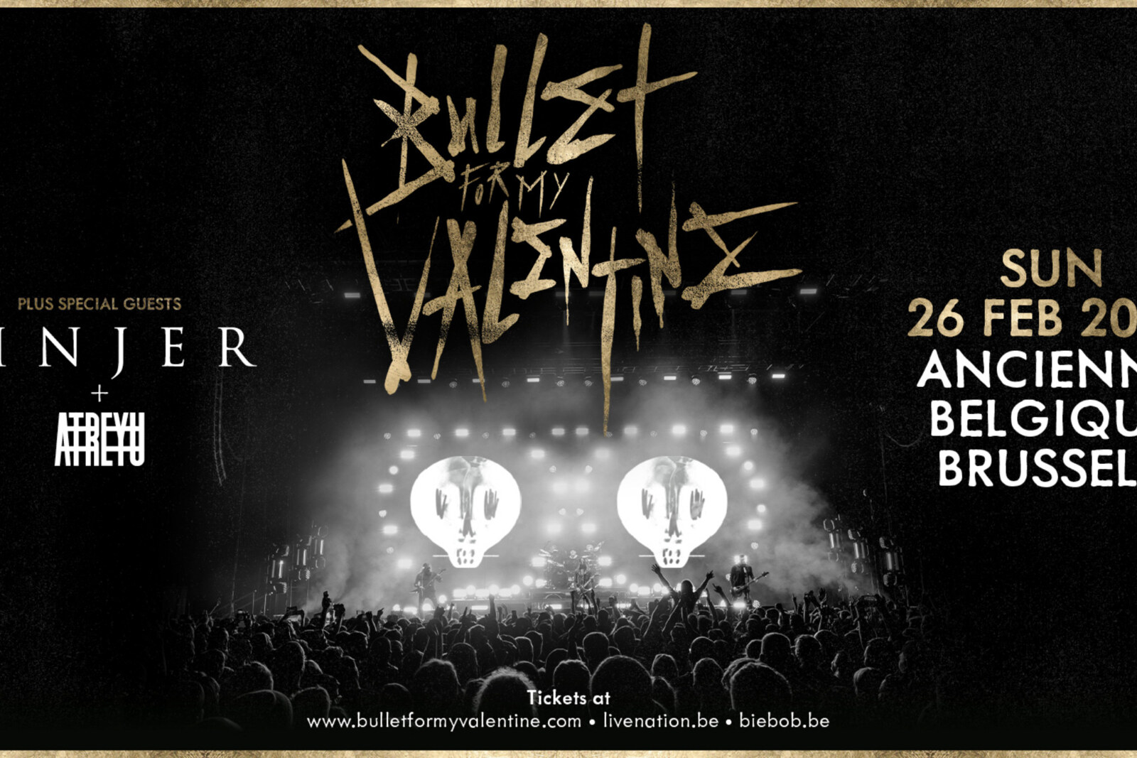 Bullet For My Valentine komt naar de Ancienne Belgique