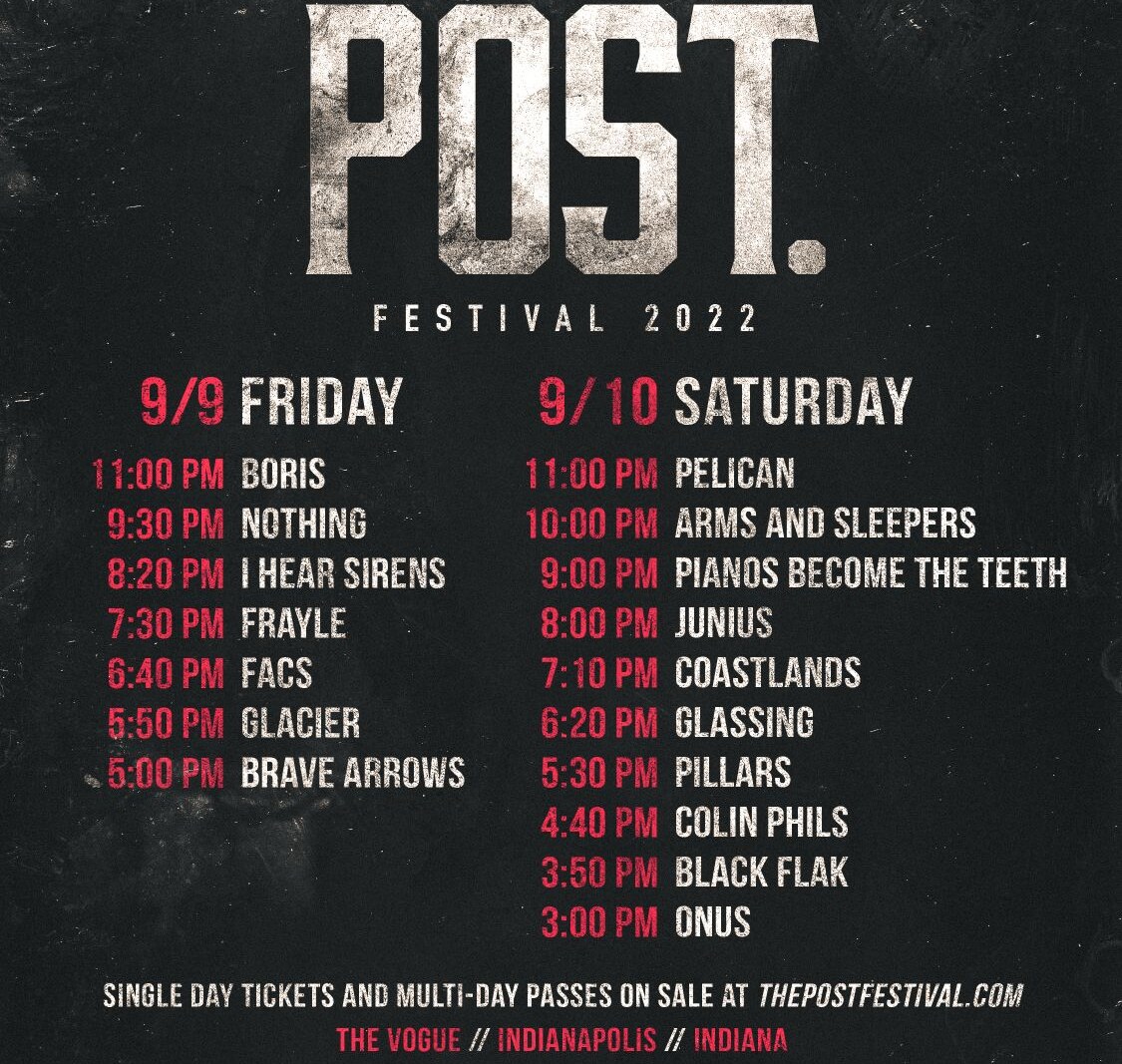 Post. Festival 2022 Day Tickets Now Available