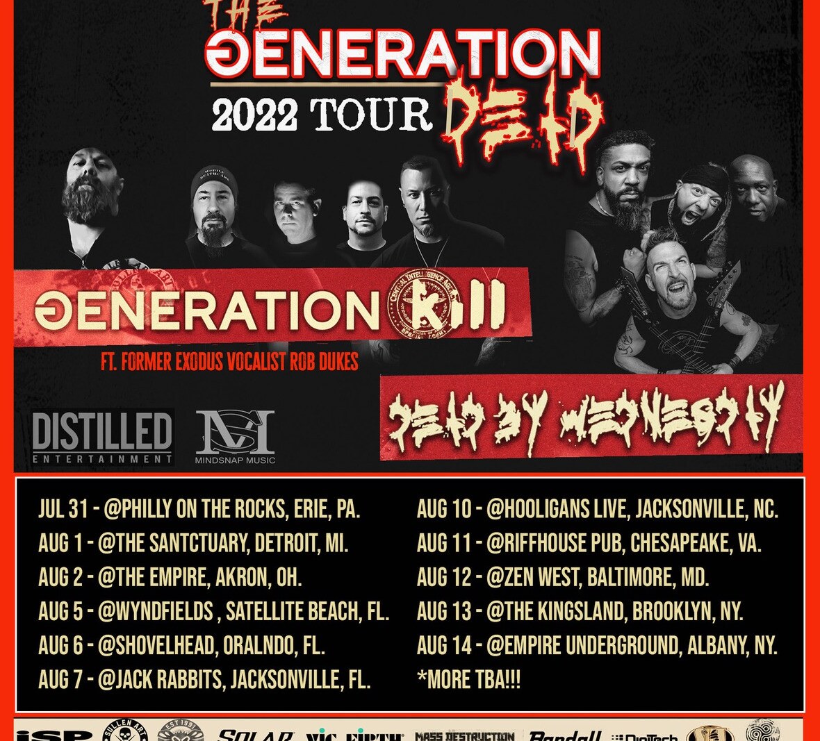 Generation Kill Release Single "EVIL EYE" ft. Chris Poland + Video; Announce The Generation Dead Tour 2022