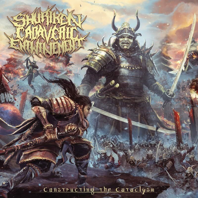 Enter the world of samurai death metal! Shuriken Cadaveric Entwinement release Constructing The Cataclysm through Comatose Music!