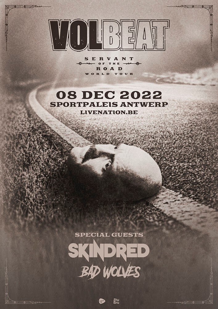 Volbeat komt op 8 december naar het Sportpaleis