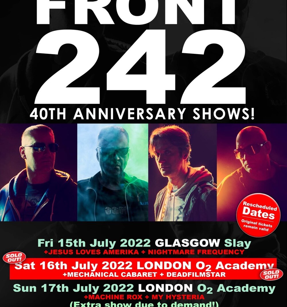 FRONT 242: 40th Anniversary Shows