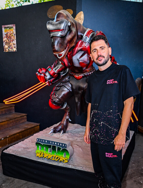 Dimitri Vegas meets fans during Tomorrowland for Alien Samurai Dino Warriors signing session