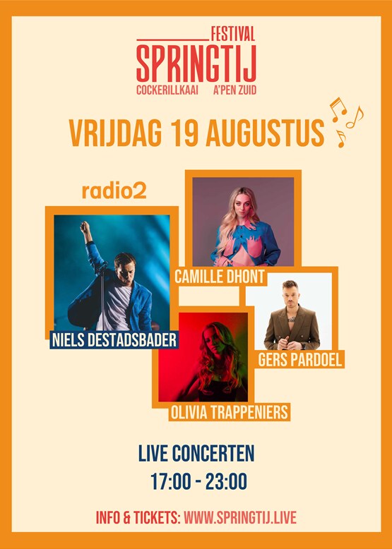 Geen natte voeten, wel heerlijke muziek tijdens Springtij op de Antwerpse Cockerillkaai